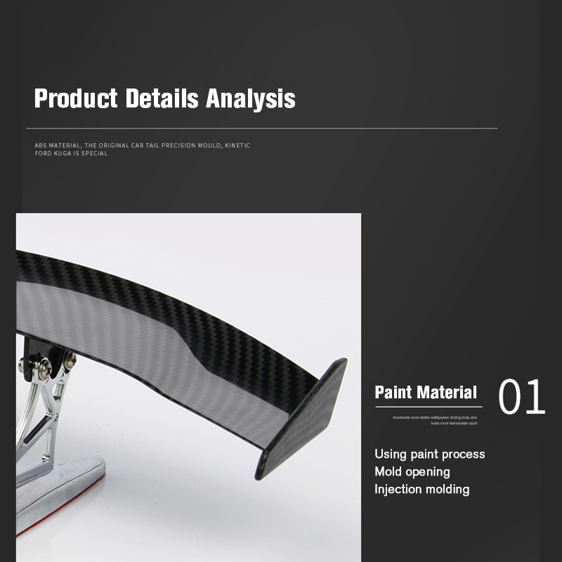 Universal Car Modified Rear Wing Carbon Fiber Painted Car Rear Spoiler Small Car Trunk Exterior Wing Parts Car Styling