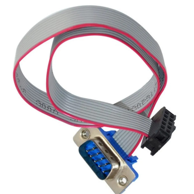 9 Pin Serial Port Connector Ribbon Cable Db9 Male With 10pin Header male Female Motherboard Connector Rs232 Serial Adapter Cable