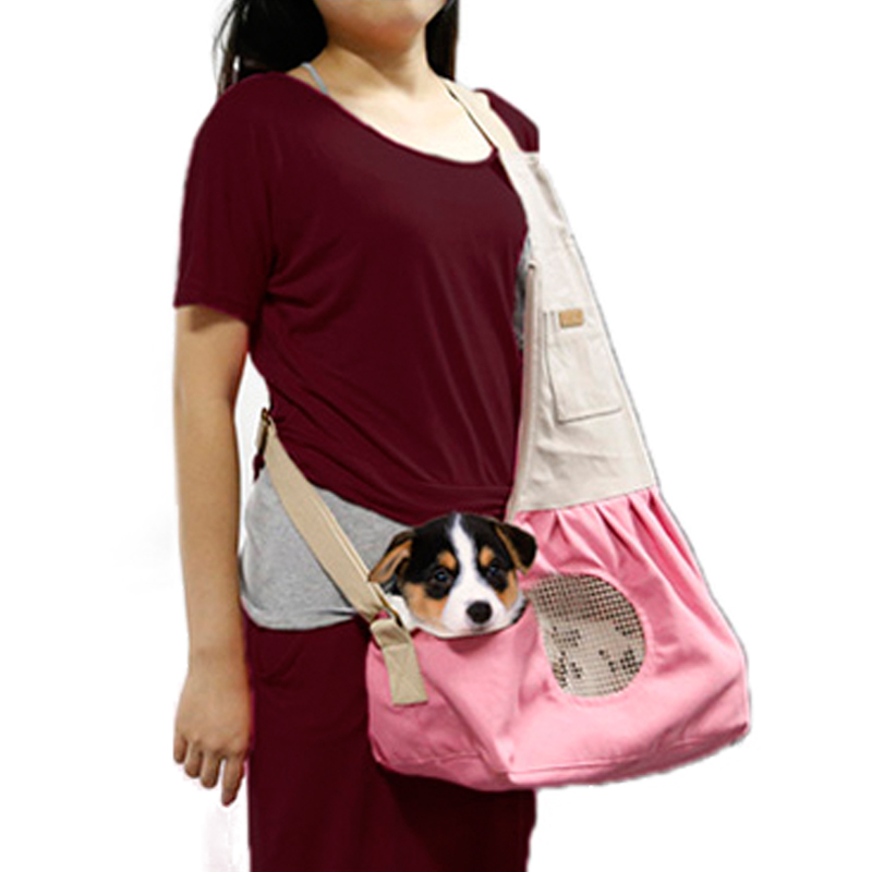 Draagbare Opvouwbare Honden Draagtassen Canvas Ademende Slings Handtassen Voor Kleine Huisdieren Teddy Chihuahua Kat Puppy Dog Carriers