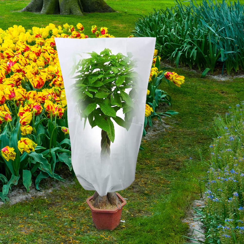 Anlage Schutz Abdeckung Stoff Winter Baum warm Schutz Abdeckung Frost-nachweisen Garten Blumen Tasche mit Kordelzug