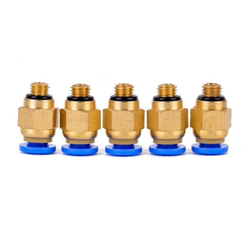 5pcs Pc4 M6 Pneumatic Straight Fitting 4mm Od Tubi Grandado