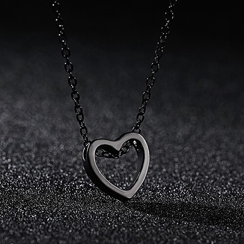 Rinhoo Simple Couple Stainless Steel Necklace Hollow Cactus Heart Flower Pendents Jewelry For Men and Women: 9