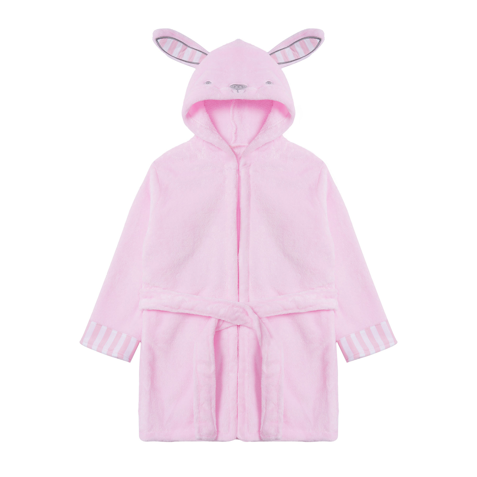 Robe à capuche pour enfants de 1 à 8 ans, motif lapin, vêtements de nuit pour bébés filles et garçons, serviettes de bain en flanelle, peignoir , pyjamas: Pink / 2T