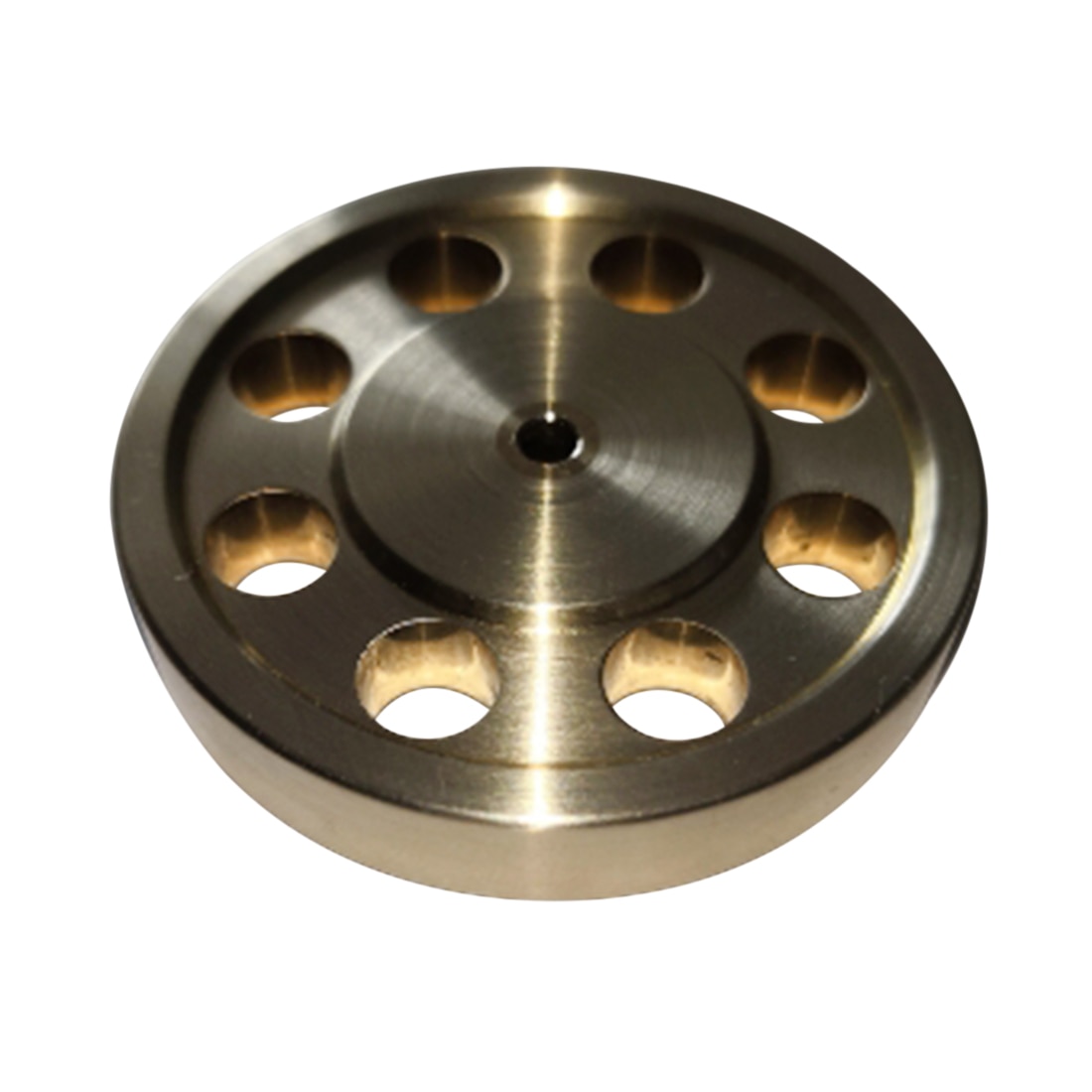 44mm Diameter 3mm Center Bore 8Hole DIY Accessory Brass Flywheel for Stirling Engine Model