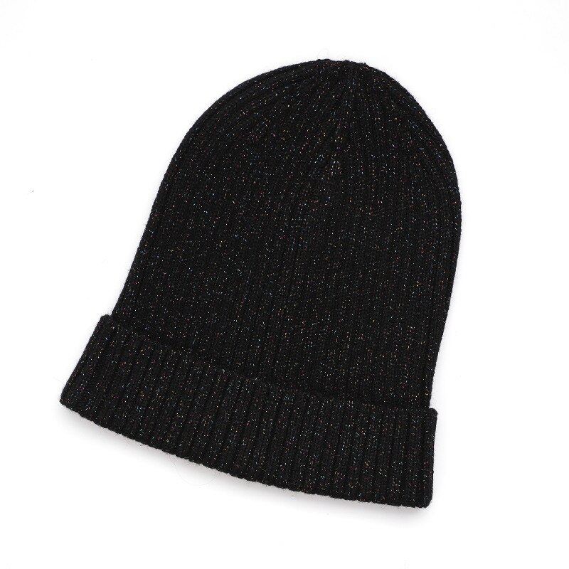 unisexe laine épais casquettes Simple solide chapeau mélanges doux Fine fil tricoté chapeau bonnets laine hiver printemps casquettes Skullies: Color wire