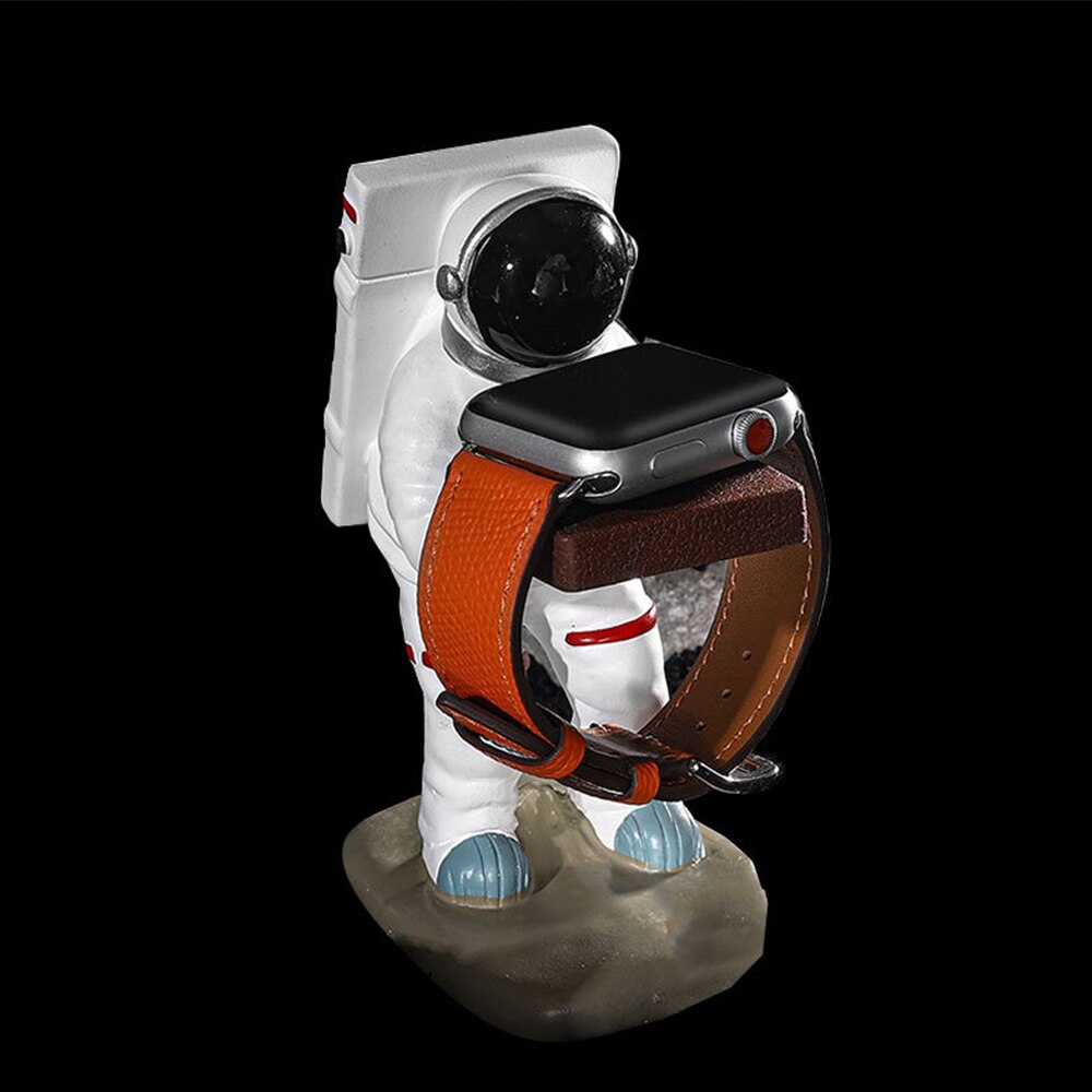 Spaceman Resin Handicraft Watch Bracket Apple Watch HUAWEI XIAOMI Samsung Watch Ornament Watch Table Modified Charging
