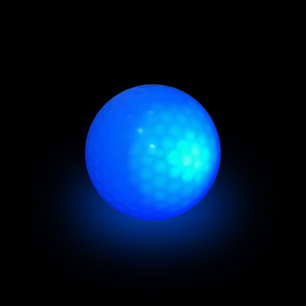 Golf LED Glow Ball For Night Sports Practice Glow Ball Can Be Used Repeatedly Long Lasting Bright Luminous Balls: Navy Blue