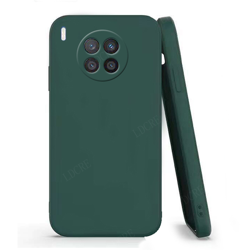 Para funda Huawei Nova 8i funda para Nova 8i Capas teléfono armadura a prueba de golpes silicona TPU funda suave para Huawei Nova 8 8i Fundas: Madera / Verde negro