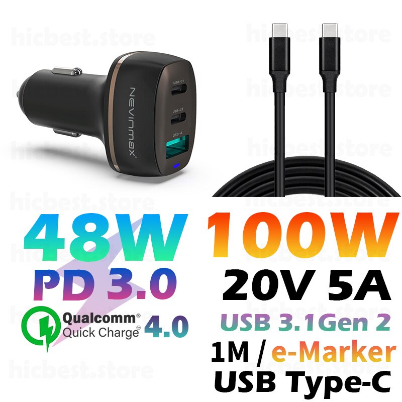 Cargador rápido de teléfono para coche, cargador de 48W PPS PD para Samsung S20 Note 20 Ultra Note10 QC 4,0 USB tipo C, para iPhone 12 SE 11 Macbook: 6