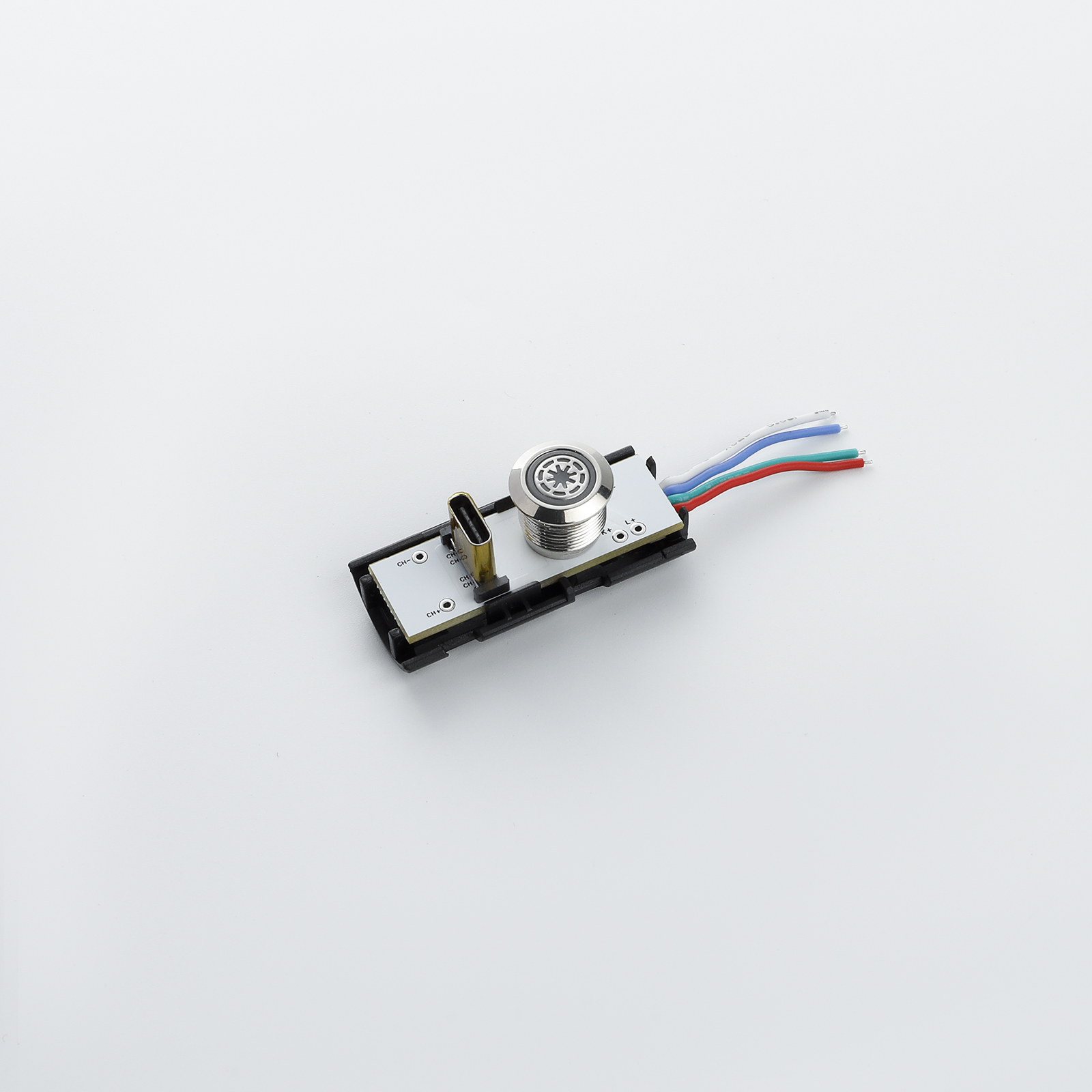 DamienSaber-Port de recharge de type C pour sabre laser, bouton rond, carte son