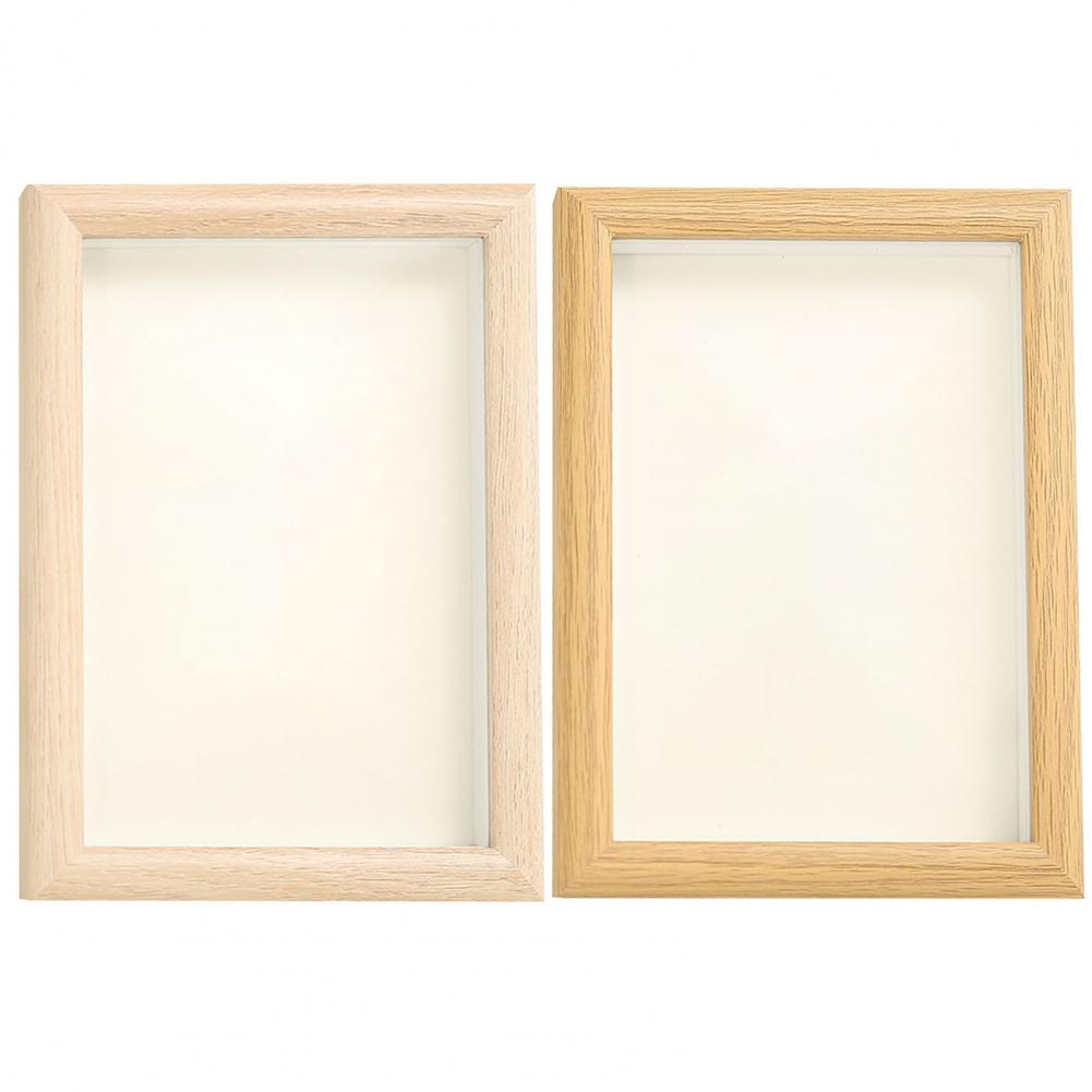 Log Oak-marco de fotos de vidrio colgante de madera, soporte de fotos para tablets, marcos de presentación, decoración para dormitorio y sala de estar, 1 Uds.