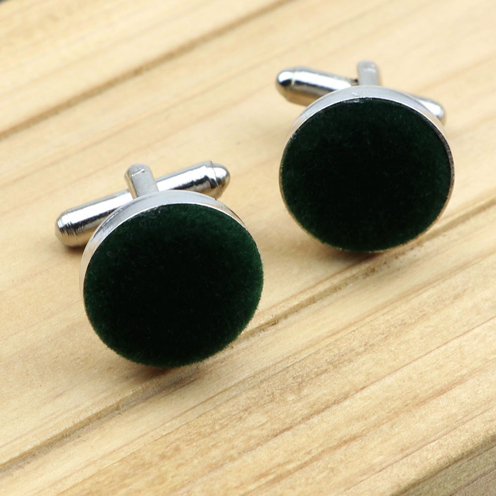 Boutons de manchette de chemise pour hommes, bijoux ronds en daim doux, à la , pour affaires, fête de mariage, accessoires pour hommes, de: 8