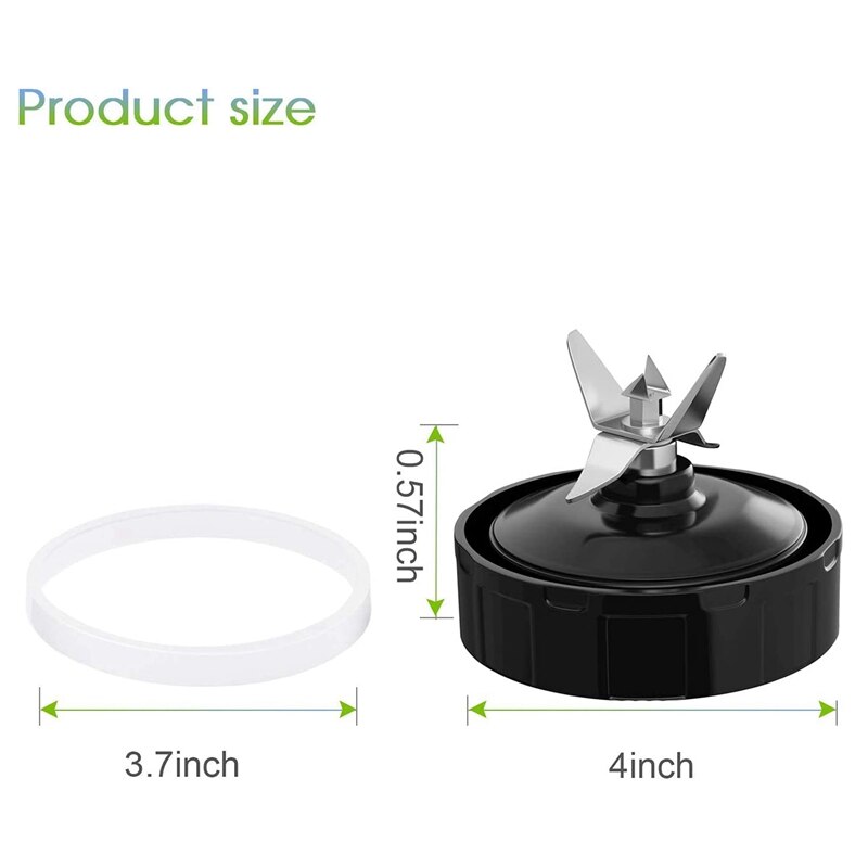 16oz Blender Replacement Blade - 6-Fin Extractor With 8.5cm Base Cap For Ninja BL660, BL770, BL663, CT610C Models