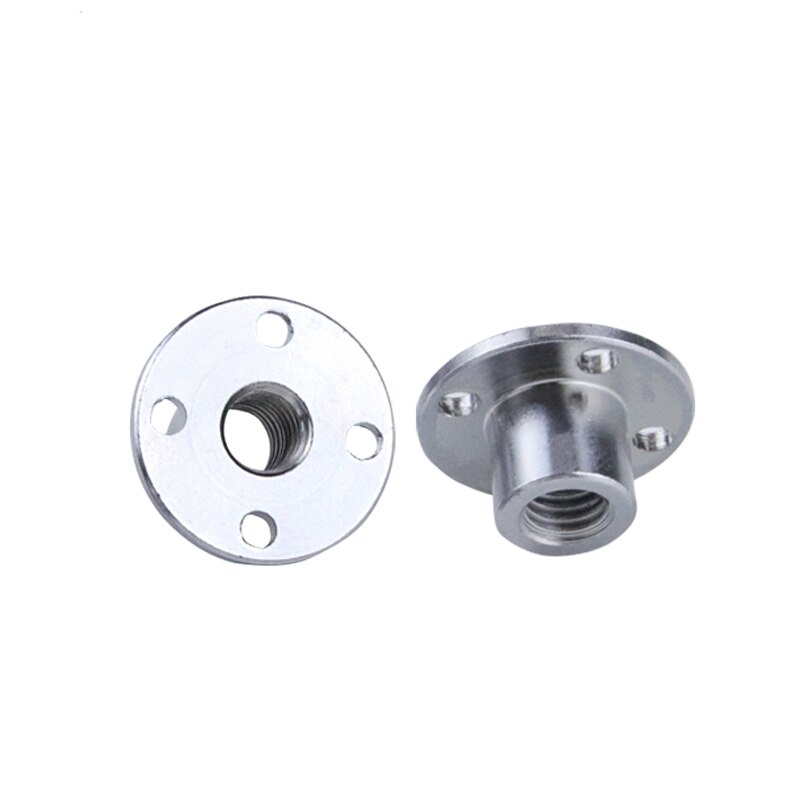 2pcs DC Gear Motor Flange M6M8 Positive and Negative Threaded Shaft Matching Nut Screw Shaft Flange