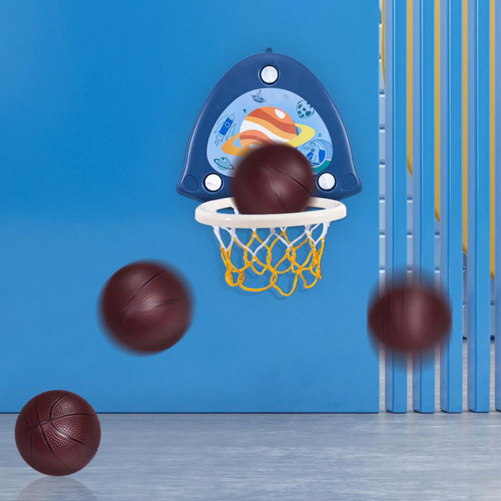 Basketball Hoop Kit High Elastic Ball Basketball Hoop Set Tear Resistant Compact Safe Folding Kid Basketball Kit