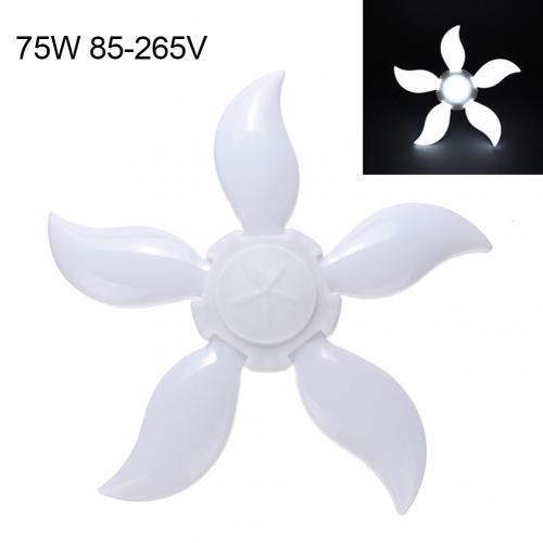 5 Leaf 5800LM LED Garage Light E27 Workshop Ceiling Lights Fixture Deformable Lamp Industrial Lighting: 75W  White 85  265V