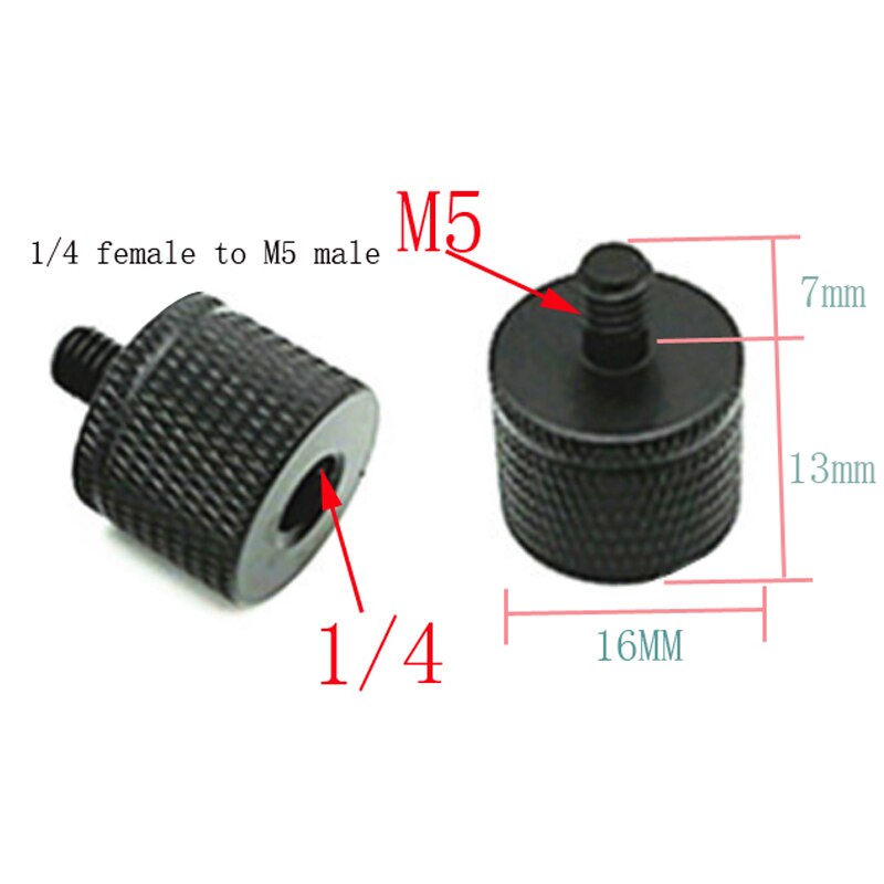 Vis de Conversion M5 M6 M8 M10 M12 mâle à femelle 1/4 ou 3/8, accessoires de photographie pour appareil photo, trépied, vis à plaque à dégagement rapide