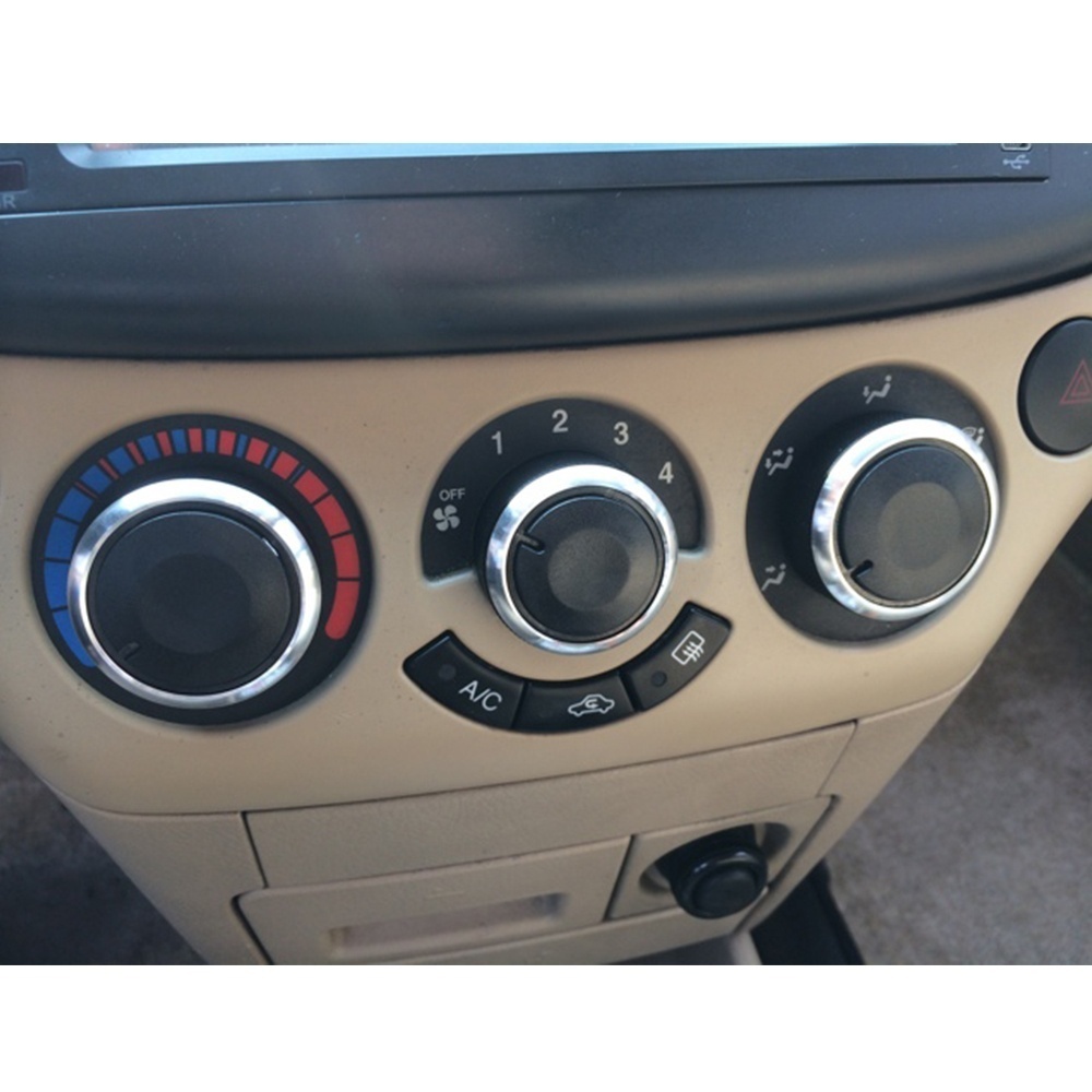 Bil styling bil ac knap klimaanlæg varme kontrol switch knap aluminiumslegering til chevrolet aveo lova sonic gnist efter  t50