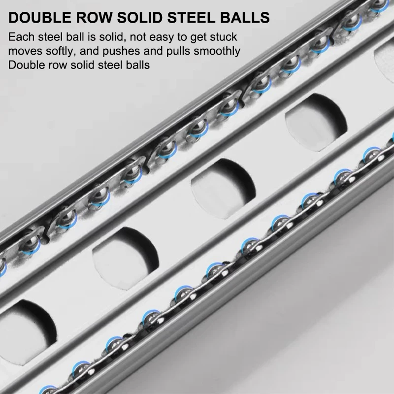 3 kugelgelagerte auszugsschienen mit soft-close-funktion für unterbau-schubladen, 16 zoll tragfähigkeit, wohnzimmer-auszugsschiene