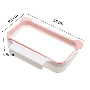 Kitchen Organizer Hanging Cabinet Door Trash Rack Style Storage Rack Garbage Bag Holder Cupboard Cabinet Tailgate Stand Racks