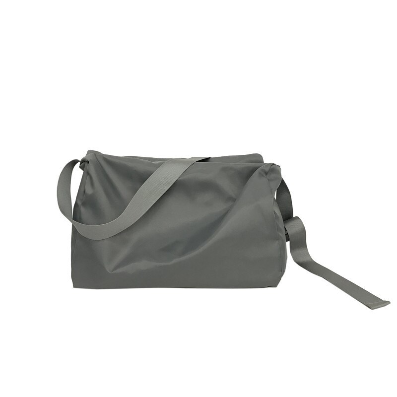 Large Capacity Foldable Fitness Yoga Bag Luggage Bag Short Distance Female Travel Bag Male Sports Bag: Light Grey