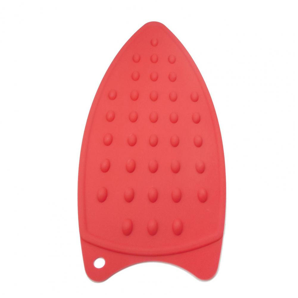 Multicolor Silicone Iron Rest Pads Mats Safe Surface Iron Coaster Stand Mat Holder Ironing Pad Insulation Boards: Red