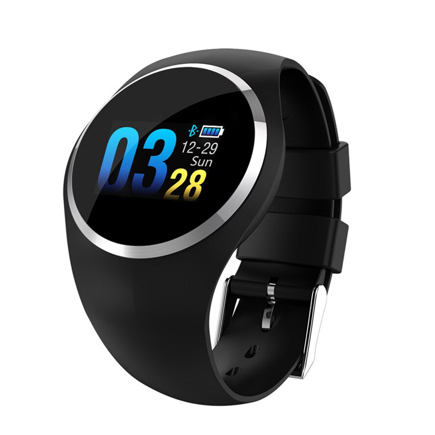 Q1 Bluetooth Smart Uhr Männer Frauen Edelstahl Wasserdichte Tragbare Gerät Smartwatch Armband für Ios andriod telefon