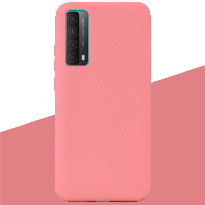 Für Huawei P smart Fällen 6,67 Weiche Silikon Zurück Telefon Fall Für Huawei P Smart Bumper Schutz Funda shell Etui Taschen: 9 Orange