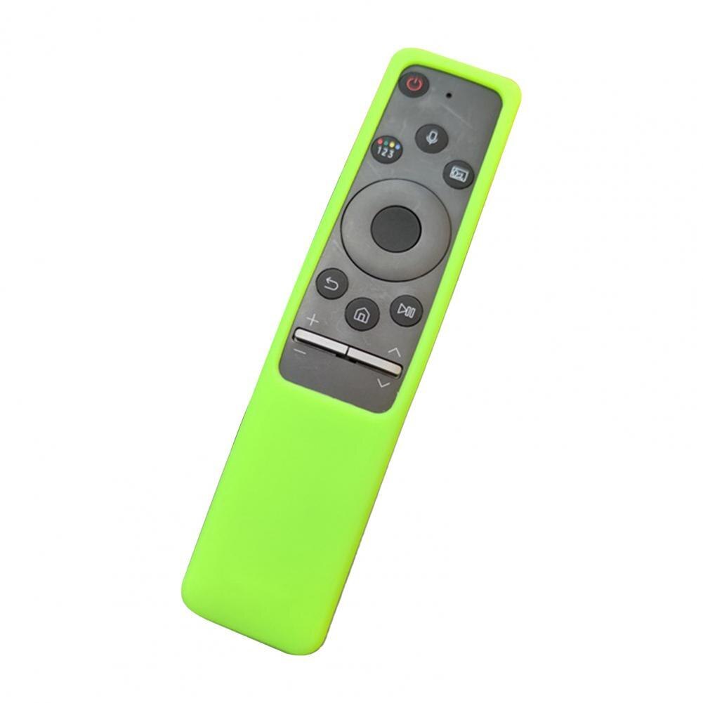 Colorful Durable Shock Proof Remote Control Cover Silicone Remote Control Protector Smooth Surface: Fluorescent Green