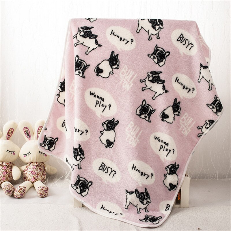 Winter Warm Hond Bed Voor Honden Zachte Fleece Deken Huisdier Hond Slapen Mat Huisdieren Matras Kussen Bull Terrier Franse bulldog Bedden