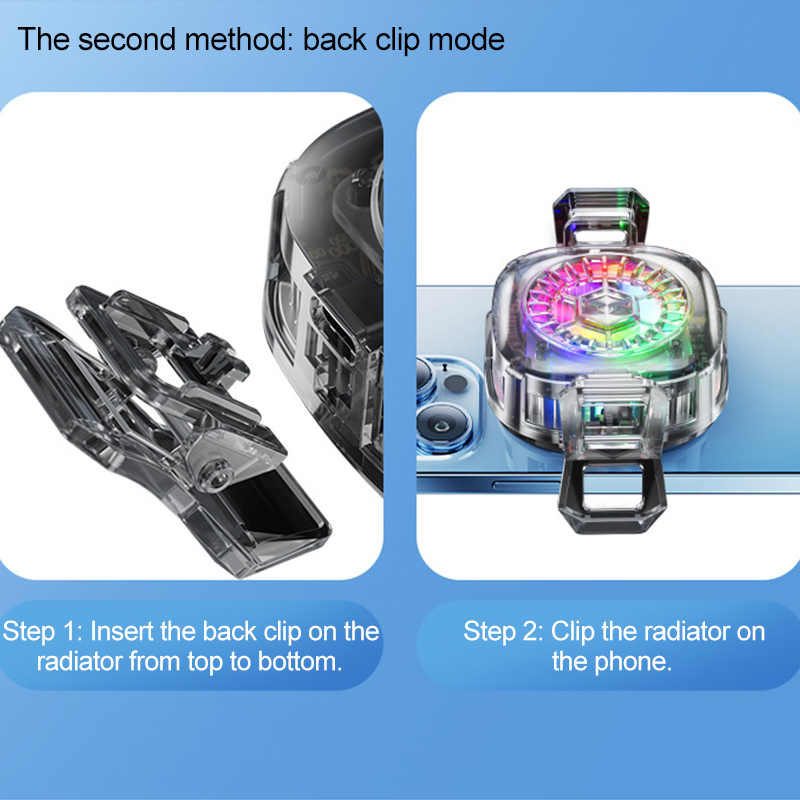 Cooler Gamer voor mobiele telefoon Koelventilator voor mobiele telefoon Koeler Telefoon Gaming Processor Koeler Mobiele koeling Telefoonventilator Radiator