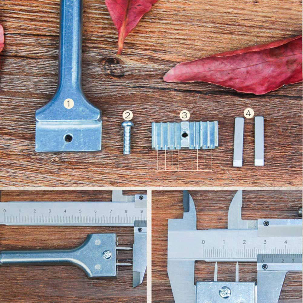 Magnetische Gesp Installatie Tool Leer DIY Craft Verstelbare Duurzaam Vork Punch XB 66