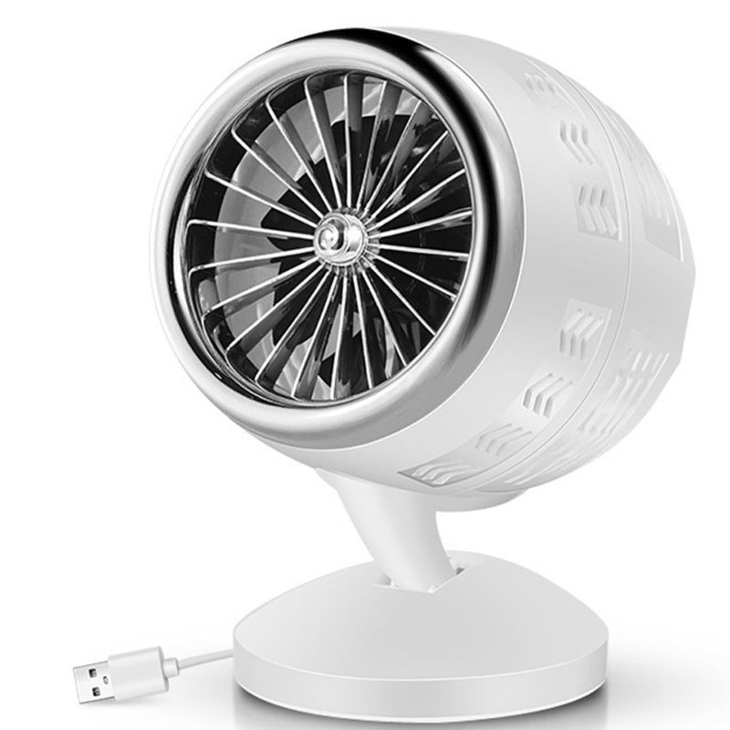 Mesa de turbina de doble hoja, ventilador redondo pequeño, Operación silenciosa, inclinación ajustable, 5-20 grados,: S