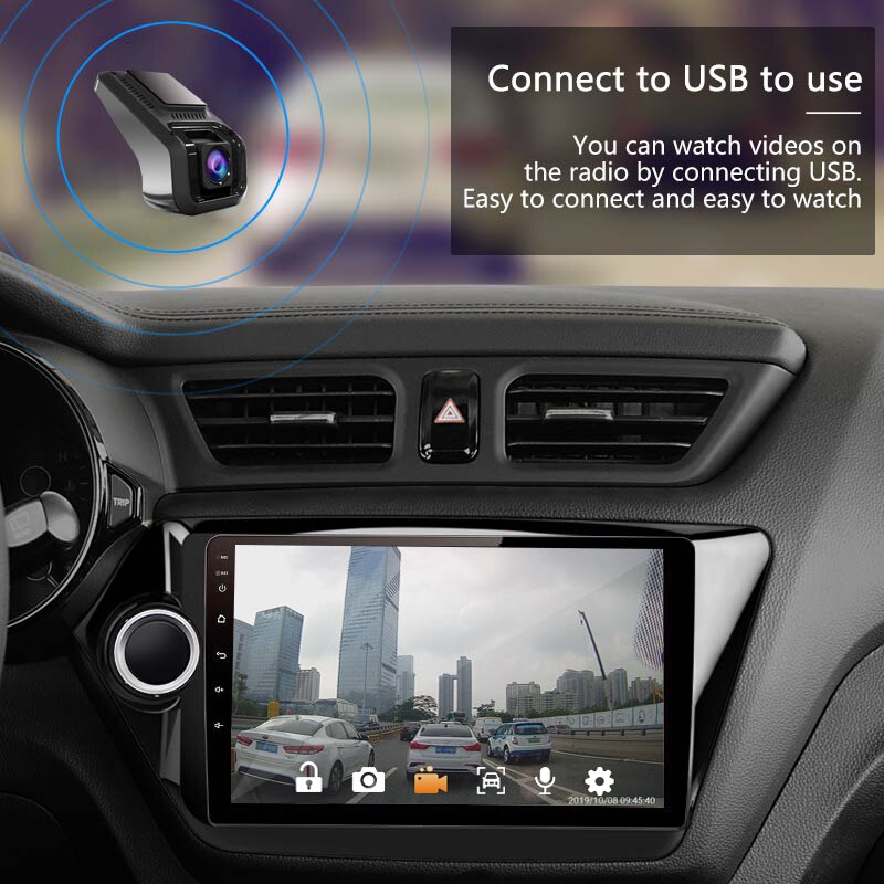 1080P Hd Auto Video Camera Recorders Android Usb Auto Dvr Adas Dash Cam