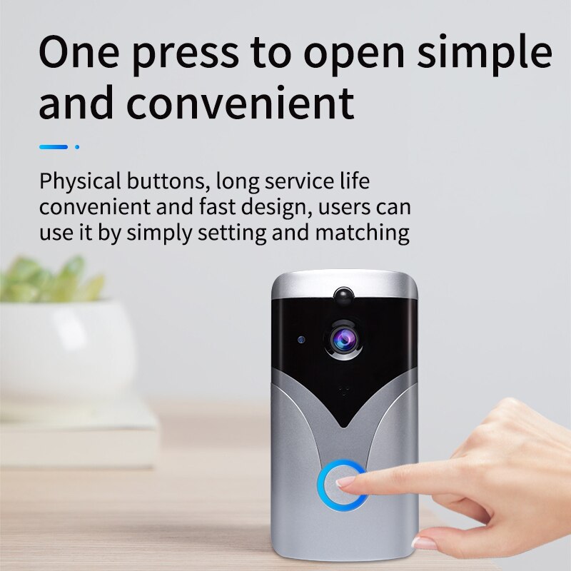 M20 Smart Ip Video Intercom Wifi Video Deurtelefoon Deurbel Wifi Deurbel Camera Ir Alarm Draadloze Beveiliging Camera Voor appartement