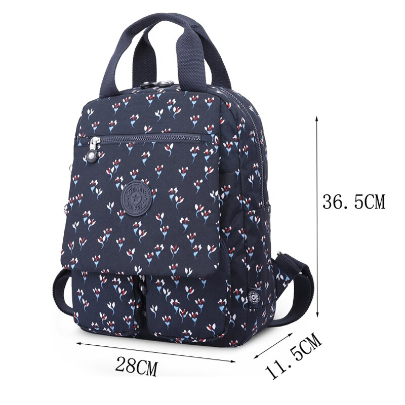 TEGAOTE Backpack Women Multi Pocket Travel Back Pack Female Nylon Waterproof Mochila Feminina Floral Laptop Bagpack