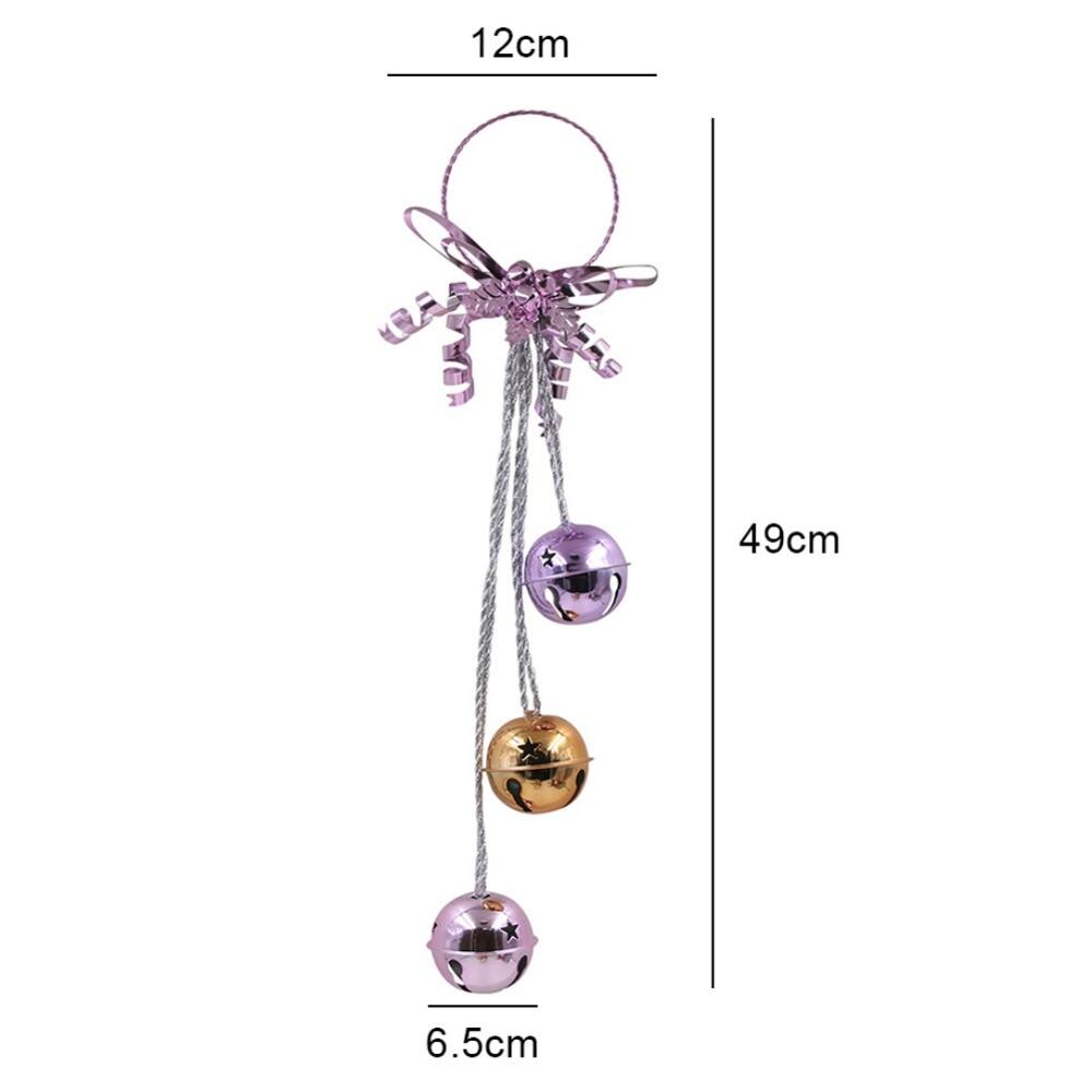 Kerst Bel Hanger Kerstboom Ornament Deurklink Smeedijzeren Bel Decoratie 49*12*4Cm Voor Bruiloften, jubilea, P