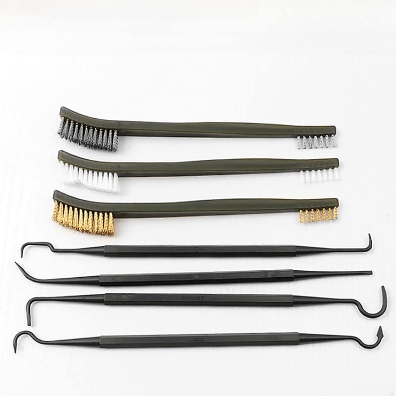 Herramienta de limpieza detallada de bicicletas, accesorios, cepillos de alambre y 4 púas de nailon y juego de cepillos, 3 cepillos de doble cabeza, herramienta para bicicleta