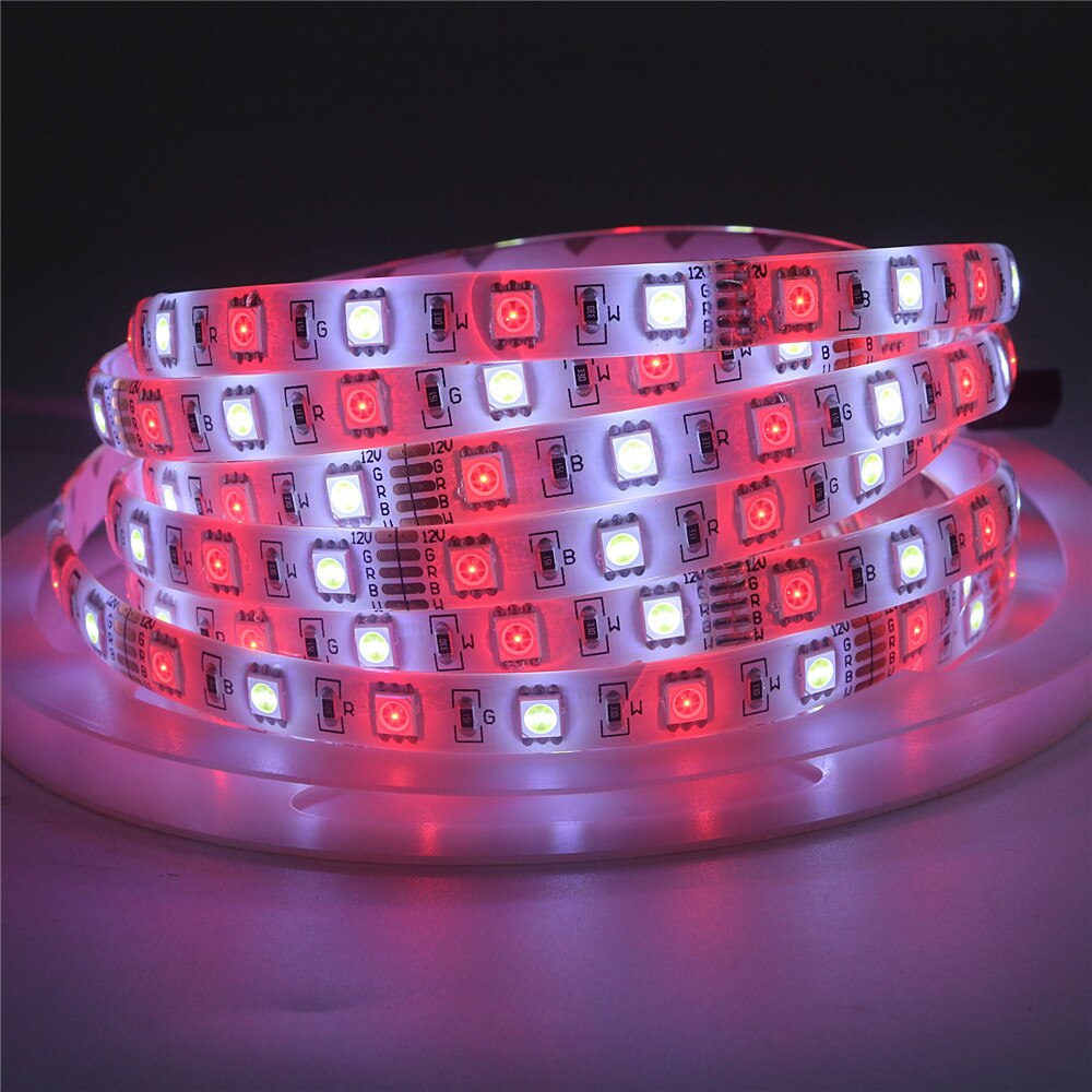 5050 LED Band Schwarz PCB Streifen Licht Wasserdichte 220 V Zu DC 12 V 5 M 300 LED Streifen flexibel streifen Lichter Neon- Band RGBW RGBWW