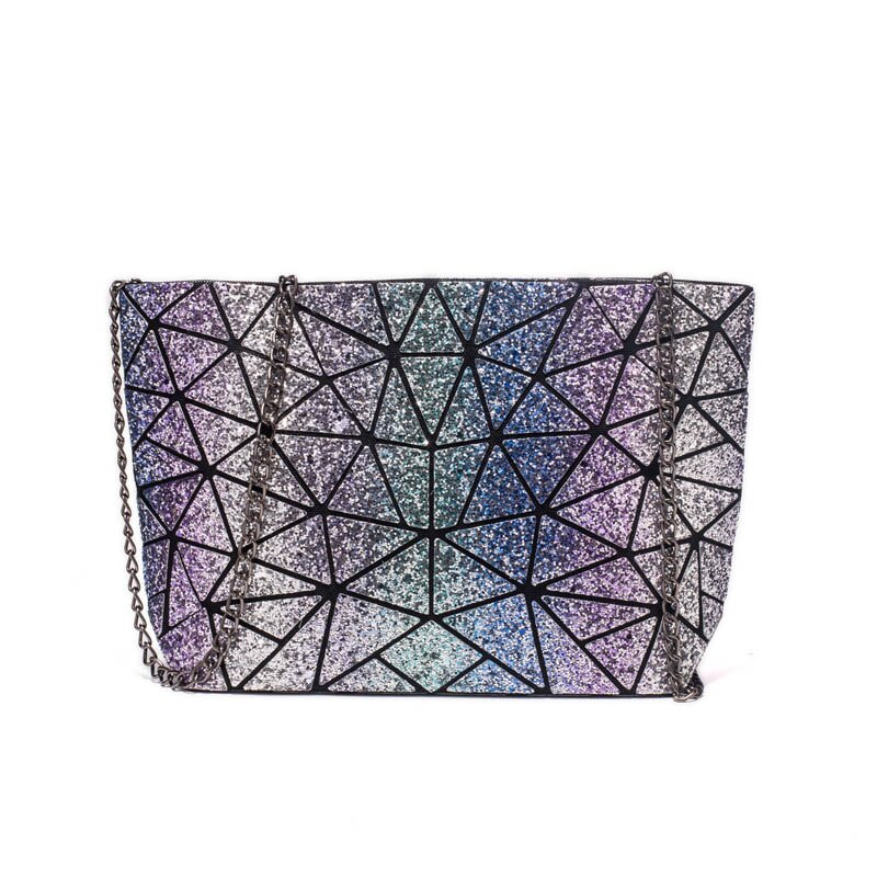 Sac à main géométrique pour femmes, petit sac à bandoulière simple, fourre-tout pliable, fourre-tout pour dames,: Starry sky colorful