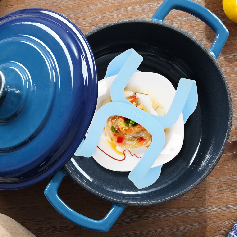 Panier à vapeur en Silicone four à micro-ondes vapeur doux-pâte Silicone bol vapeur rôtissoire pain nourriture cuisson pour cuisine outils de cuisson