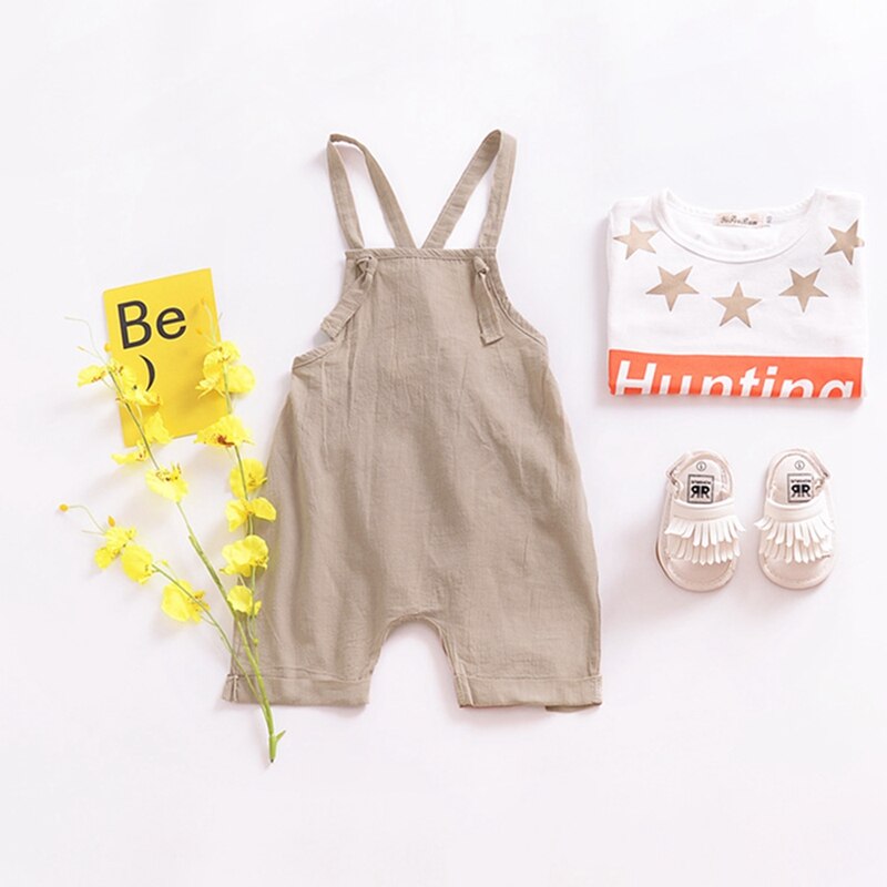 Summer Newborn Infant Baby Boy Girls Pocket Rompers Jumpsuits Playsuits Ribbed Knitted Sleeveless Toddler Baby Clothing