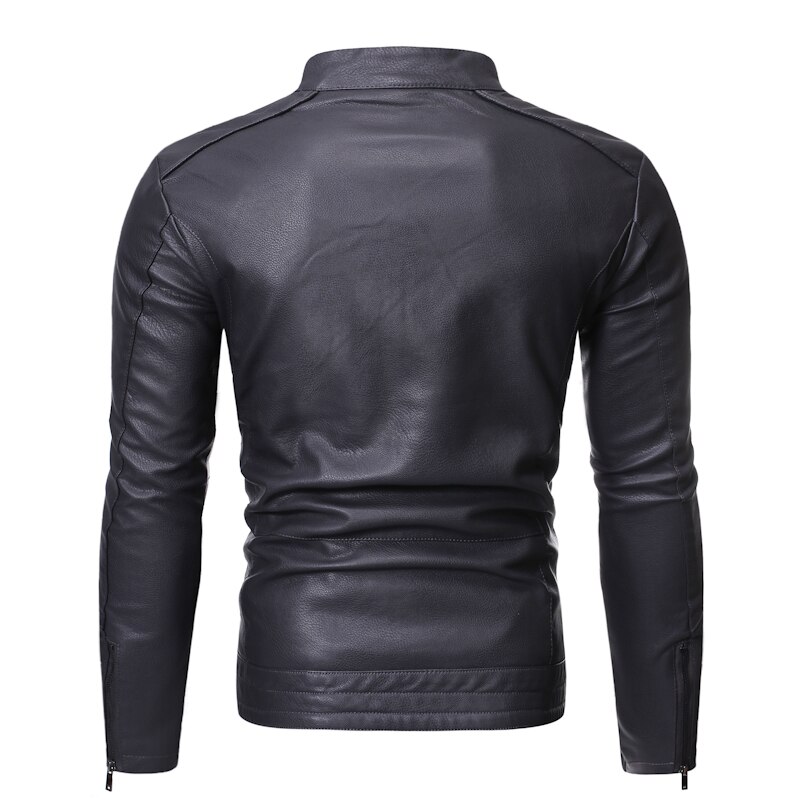 HEROBIKER Motorcycle Jacket PU Leather Retro Men Windproof Riding Jacket Personality Casual Moto Jacket Chaqueta Four Seasons