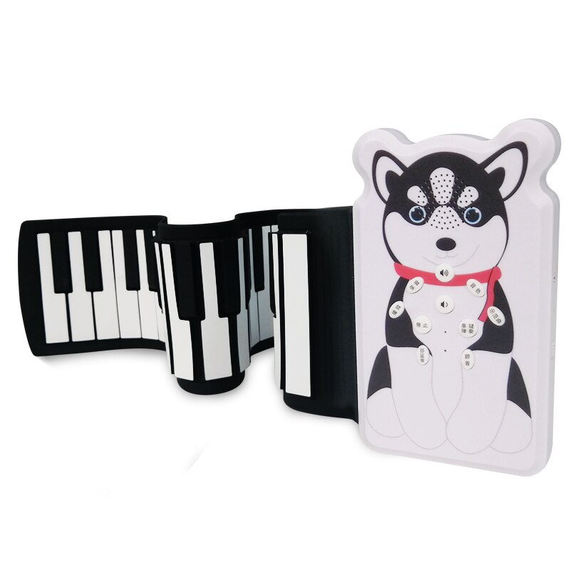 49 Keys Roll Up Piano Foldable Portable Hand Roll Piano with Built-in Loudspeaker: 49K5 Two ha