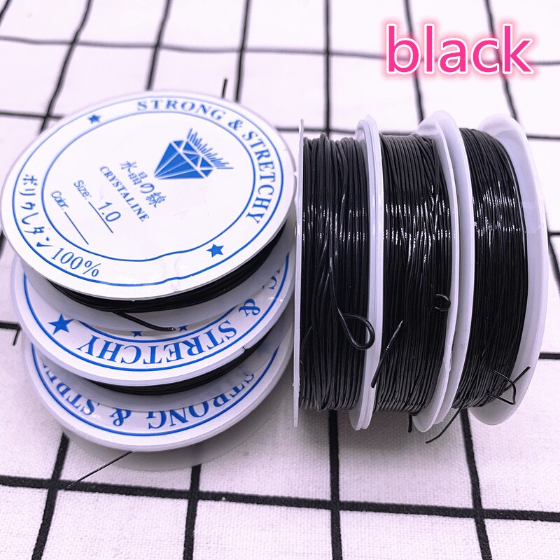 Corde de ligne cristal coloré élastique pour la fabrication de bijoux, Bracelet à perles, fil de pêche, 1.0mm: 09