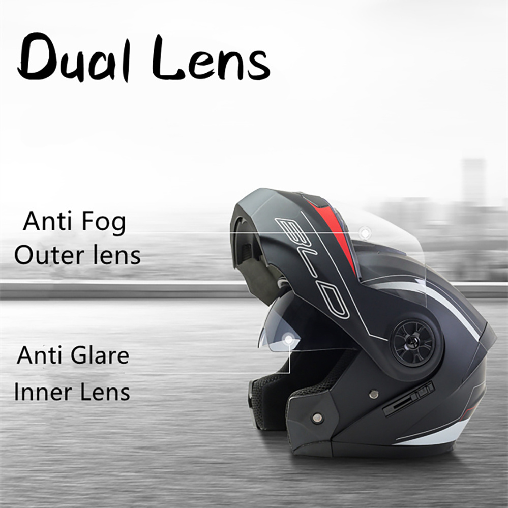 Lente dupla modular capacete da motocicleta mais recente flip face segurança capacete profissional quatro estações equitação ece dot aprovado casco
