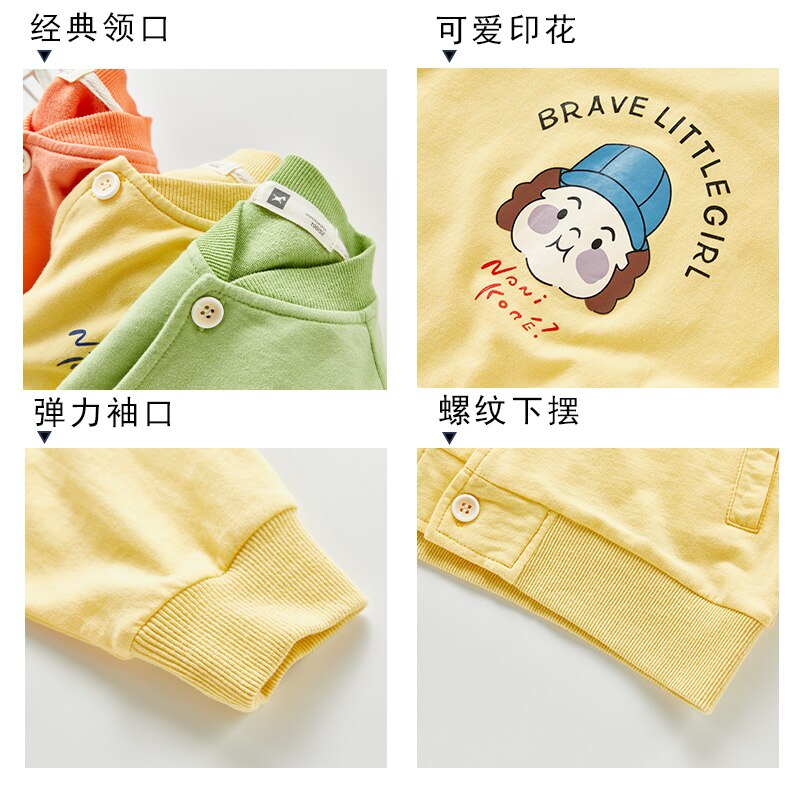 Meisjes vest trui herfst koreaanse stijl ronde hals zak babykleding kinderen borduurwerk bloemen peuter trui