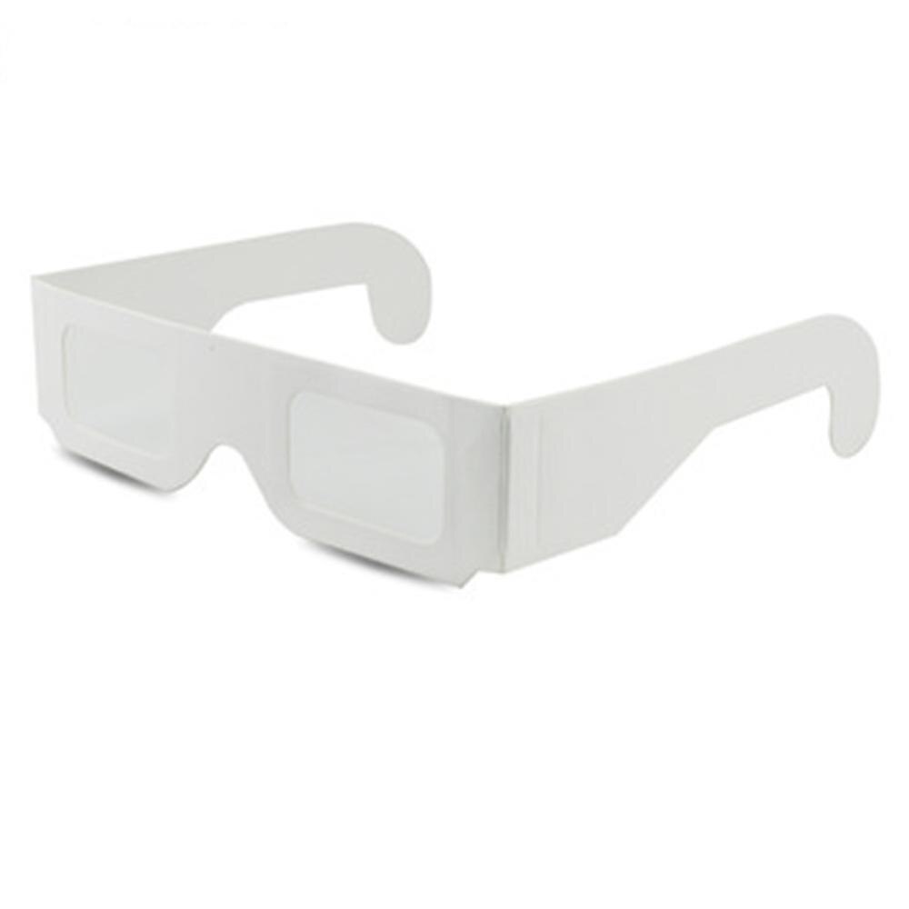 10pcs Chromadepth Paper 3d Glasses,White Cardboard 3D Chroma Depth Glasses Can be Insert to Books and Magazines For Schools
