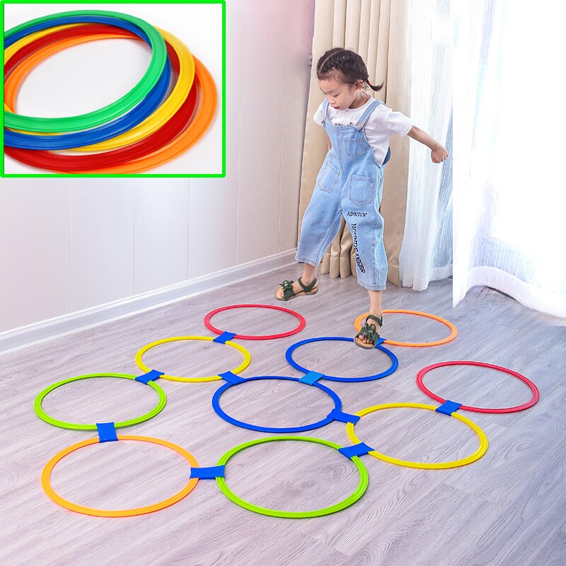 Kids Outdoor Toys Hopscotch Ring Jumping For Kids Sports Outdoor Play Outside Toys Children Garden Backyard Indoor Carnival Game