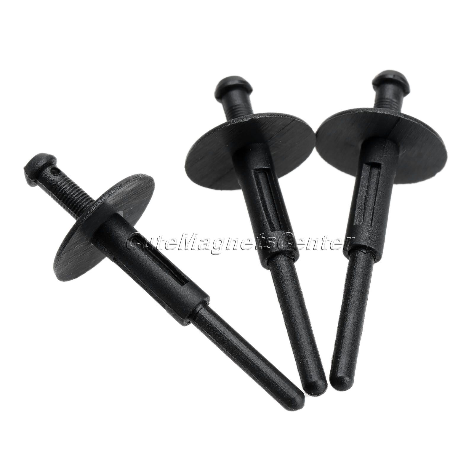 50Pcs 6mm Hole Car Bumper Fender Black Plastic Riv... – Vicedeal